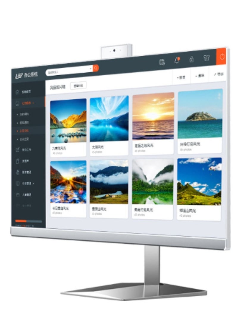 besrey  All-in-One Computers Business Desktop 23.8” FHD 60Hz Display, Intel Core i7-7700, 8GB DDR4 RAM, 512G SSD, Webcam, HDMI, VGA Wi-Fi 6, Wired Keyboard & Mouse, Windows 10, White, free English keyboard english WHITE - Image 2